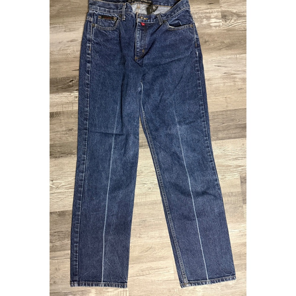 DKNY Jeans Vintage Straight Leg High Rise Blue Denim Pants Womens Size 8